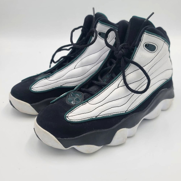 Air Jordan Pro Strong Black Dark Pine White 407484-011 Size 6Y US - Picture 1 of 8